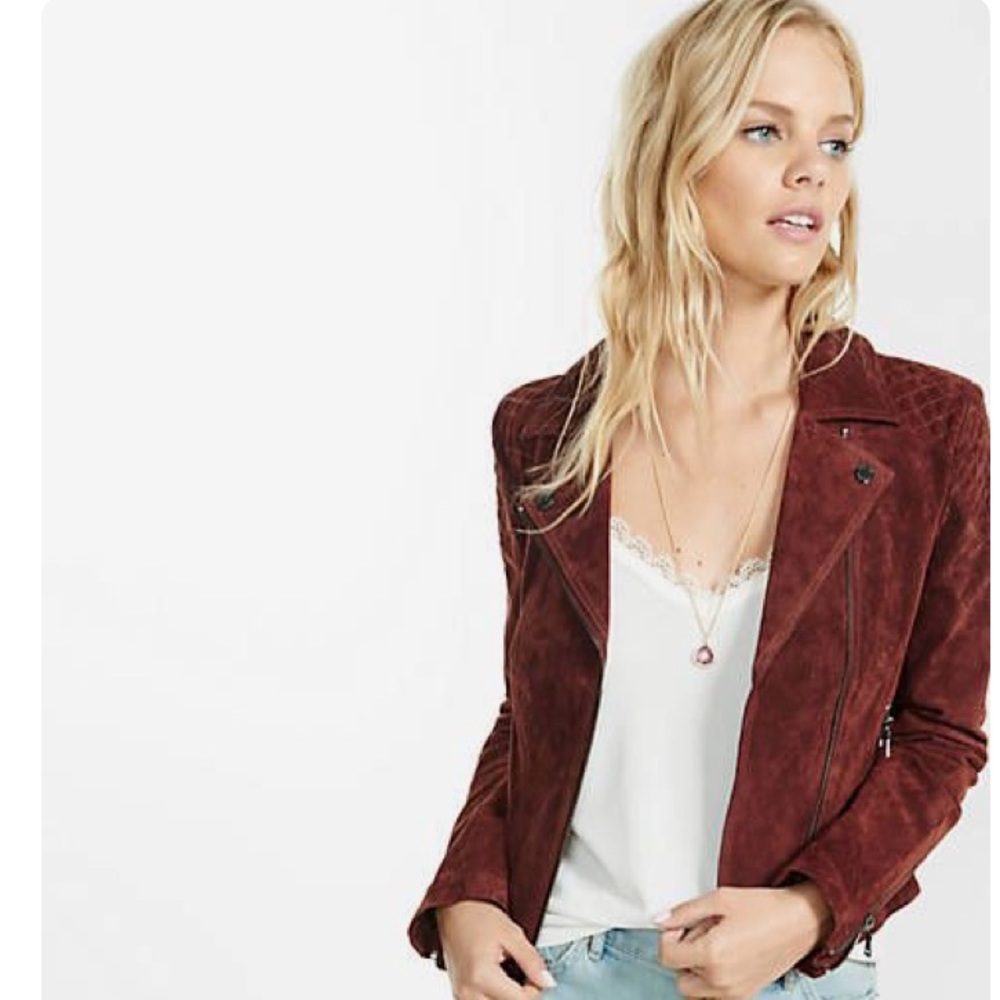 Suede jacket from Express size small